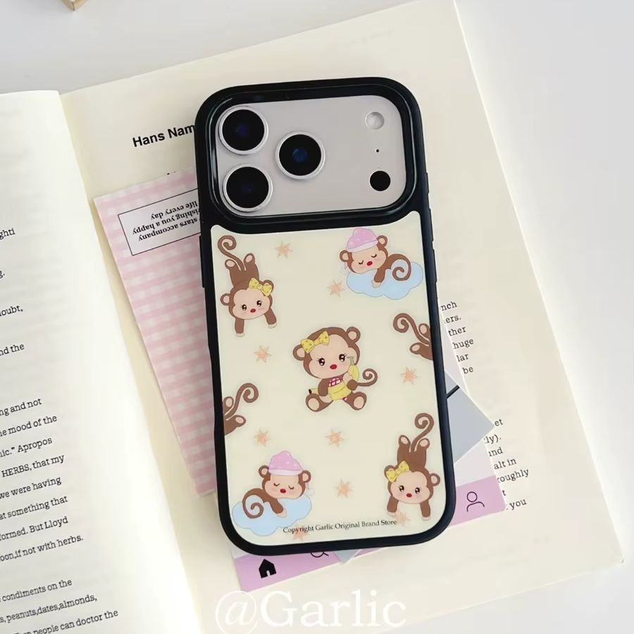 Apple Iphone 15 - Niedliche Affen-Schatz-Handyhülle im Cartoon-Stil für iPhone