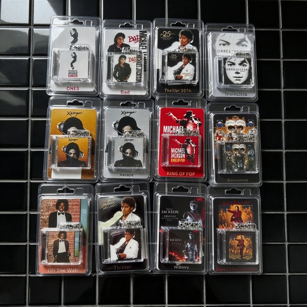 Phone Accessories Charms - Mini-CD-Album-Schlüsselanhänger Charms von Michael Jackson Merchandise